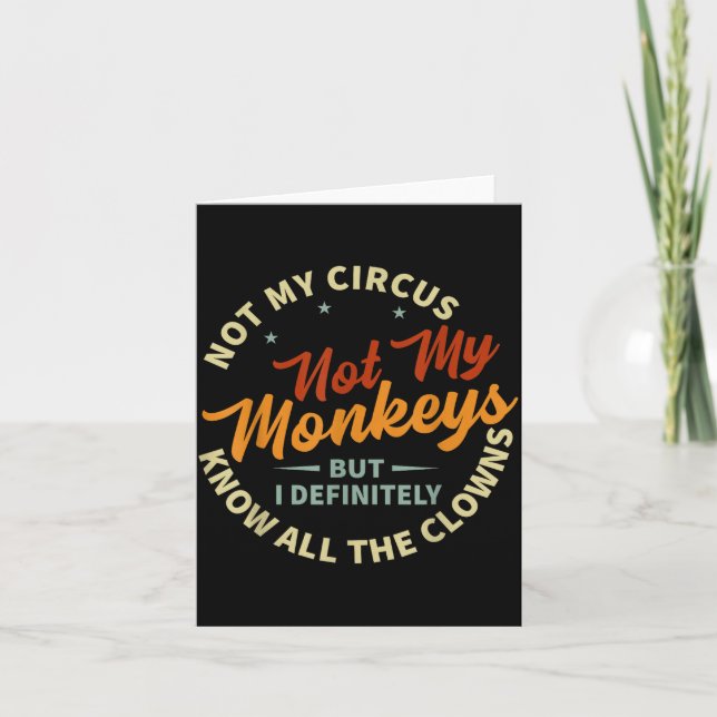 Funny Sarcastic Irony Quotes And Weird Fun Sayings Karte (Vorderseite)