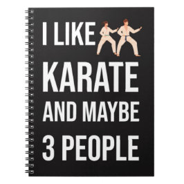 Funny Sarcastic Karate Gifts Martial Arts Fighter Notizblock