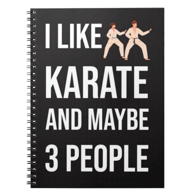 Funny Sarcastic Karate Gifts Martial Arts Fighter Notizblock (Vorderseite)