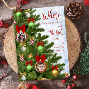 Funny Sarcastic Kids Spaß Familie Frohe Weihnachte Feiertagskarte