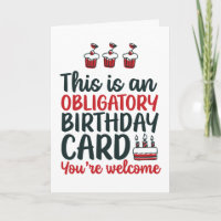 Funny Sarcastic Obligday