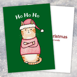 Funny Sarcastic Orange Cat Weihnachten
