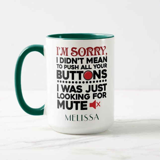 Funny Sarcastic Quote Mama Geburtstag Personalisie Tasse (Links)