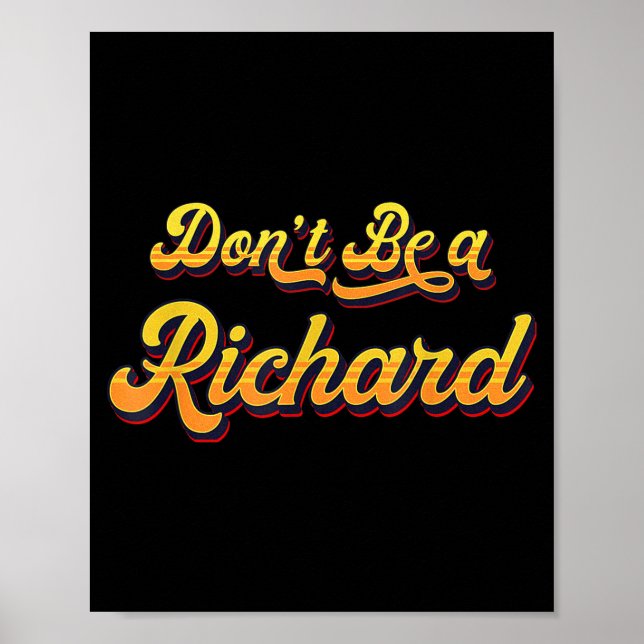 Funny Sarcastic Saying Joke Meme Print - Don't Be  Poster (Vorne)