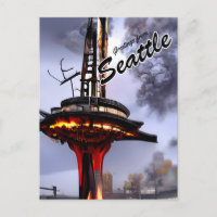 Funny Sarcastic Seattle Greetings Post Apocalyptic