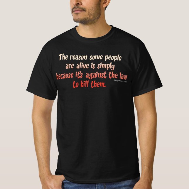 Funny Sarcastic Sprichwort on People Dark T-Shirt (Vorderseite)