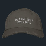 Funny Sarcastic Sprichwort Sassy Cheeky Spaß Lazy Bestickte Baseballkappe<br><div class="desc">Dieser bedrückte Hut ist mit weißem besticktem Text bestickt, der mit einem sarkastischen Blick durch das Leben wingt. Mit einem abgenutzten Aussehen und einem Gefühl für Spaß ist es perfekt für den ungestörten, überwältigten oder einfach nur zum vibing. Ideal für lässige Outfits, faule Wochenenden oder Gaben an Freunde, die in...</div>