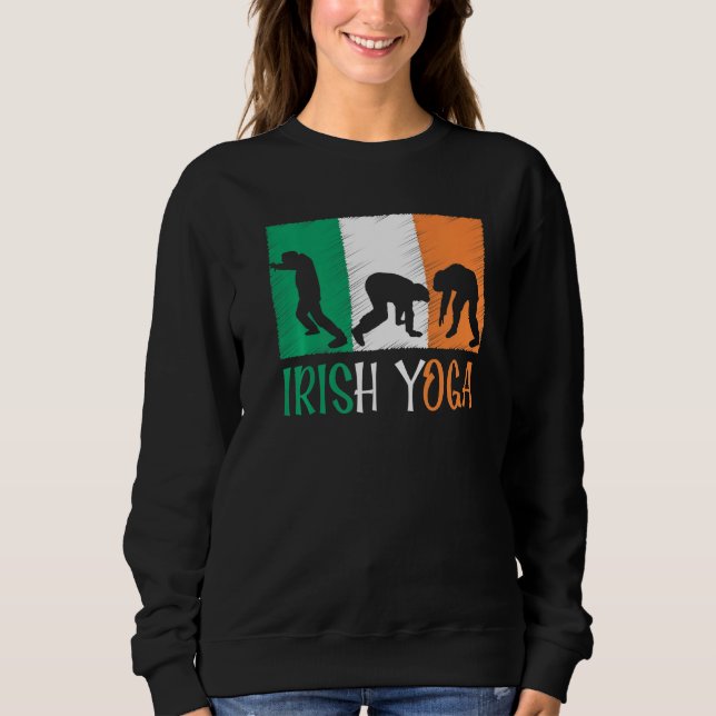Funny Sarcastic St Patricks Day Sprichwort Lucky I Sweatshirt (Vorderseite)