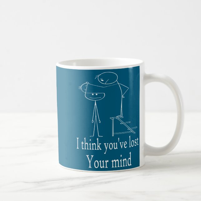 Funny Sarcastic Stick Man Designs, Funny Humor Sti Kaffeetasse (Rechts)