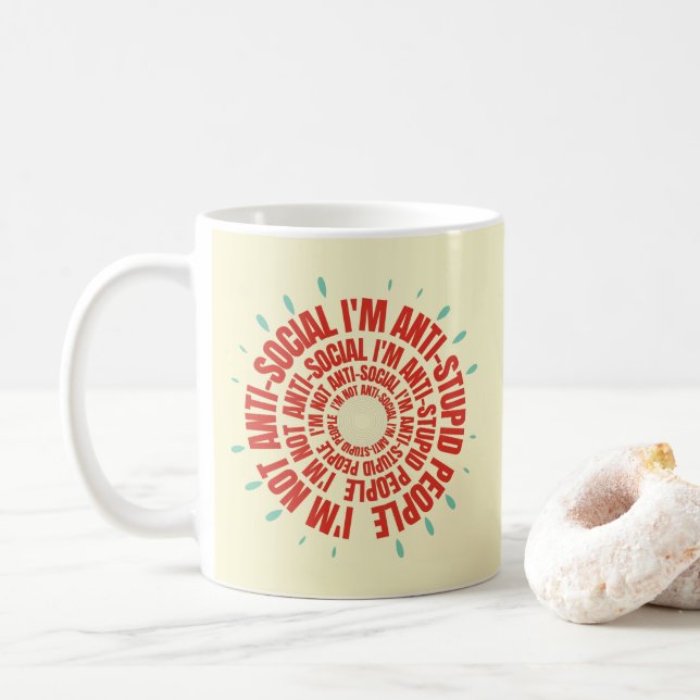 Funny Sarcastic Tee Kaffeetasse (Mit Donut)