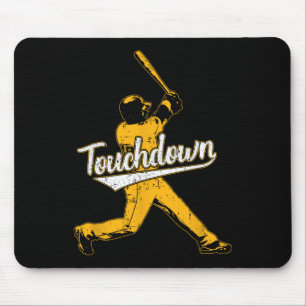 Funny Sarcastic Touchdown Baseball Football Sports Mousepad