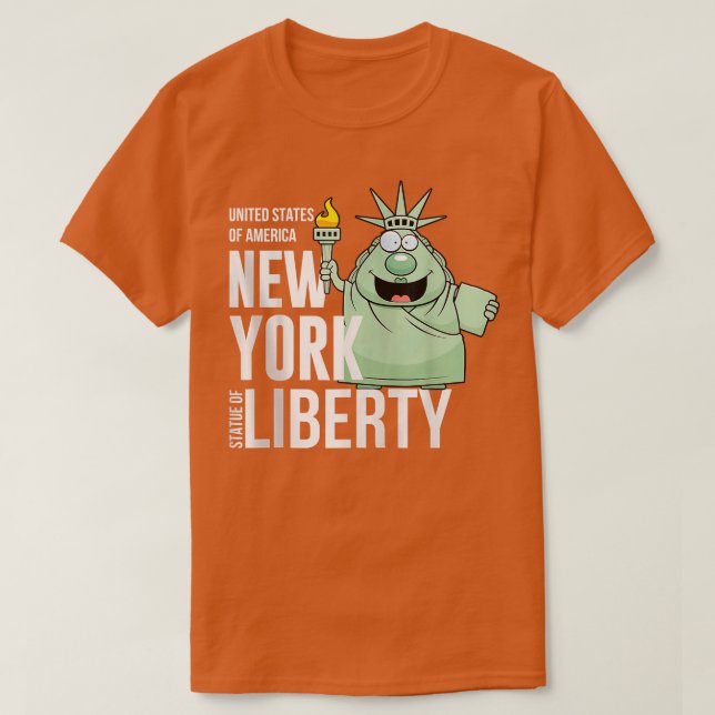 Funny Sarcastic USA New York Statue of Liberty Car T-Shirt (Design vorne)