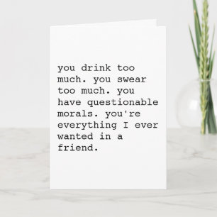 Funny sarcastic will you be my bridesmaid card einladung