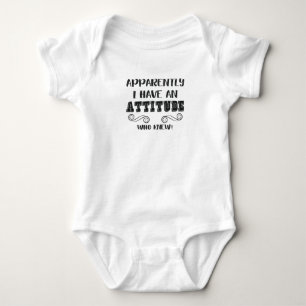 Funny Sarcastic Zitat Girls Teens Women Attitude Baby Strampler
