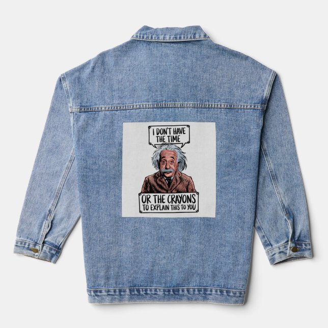 Funny & Sarcastic Zitat Jeansjacke (Rückseite)