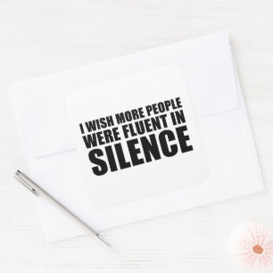 Funny sarcastic Zitate Erwachsenen Humor Sarkasmus Quadratischer Aufkleber