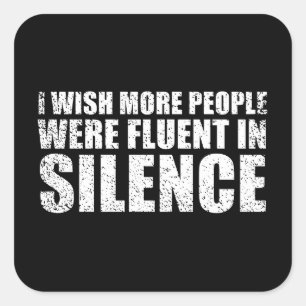 Funny sarcastic Zitate Erwachsenen Humor Sarkasmus Quadratischer Aufkleber