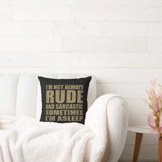 Funny sarcastic Zitate Spaß sarcasm introvertierte Kissen (Liege)