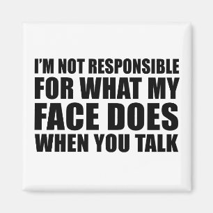 Funny sarcastic Zitate Spaß sarcasm introvertierte Magnet