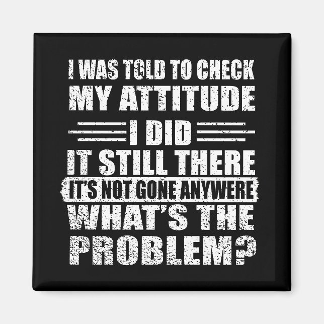 Funny sarcastic Zitate Spaß sarcasm introvertierte Magnet (Vorne)