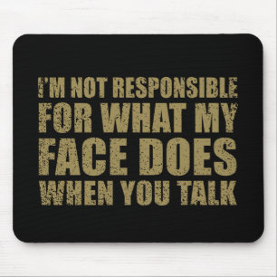 Funny sarcastic Zitate Spaß sarcasm introvertierte Mousepad
