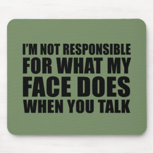 Funny sarcastic Zitate Spaß sarcasm introvertierte Mousepad