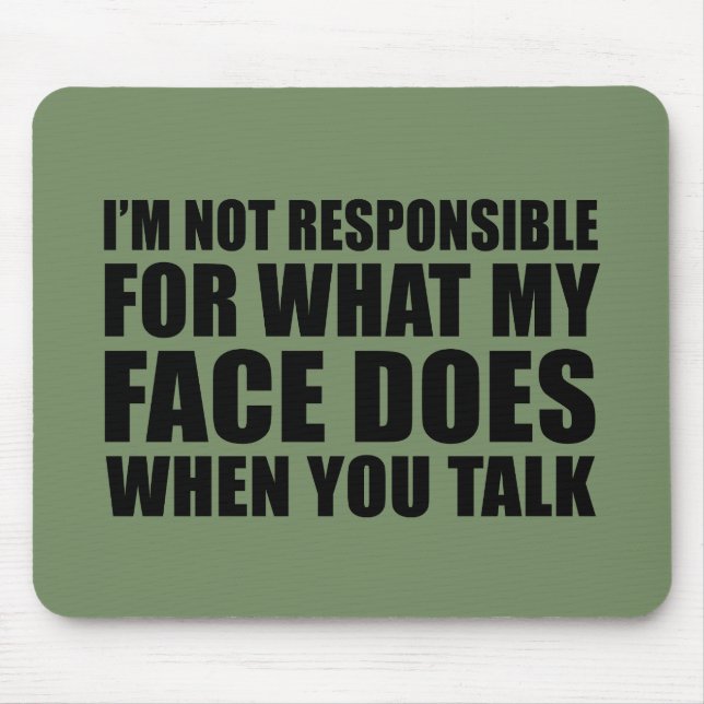 Funny sarcastic Zitate Spaß sarcasm introvertierte Mousepad (Vorne)