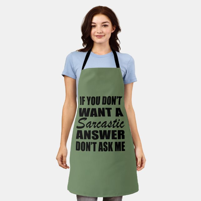 Funny sarcastic Zitate Spaß sarcasm introvertierte Schürze (Getragen)