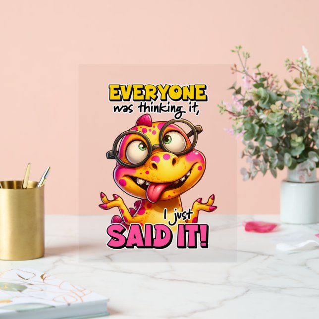 Funny Sarkasmus Wort Art Acrylschild (Hochzeit)