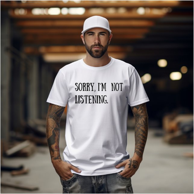 Funny Sarkastic Redewendungen Schwarzer Schriftart T-Shirt (Von Creator hochgeladen)