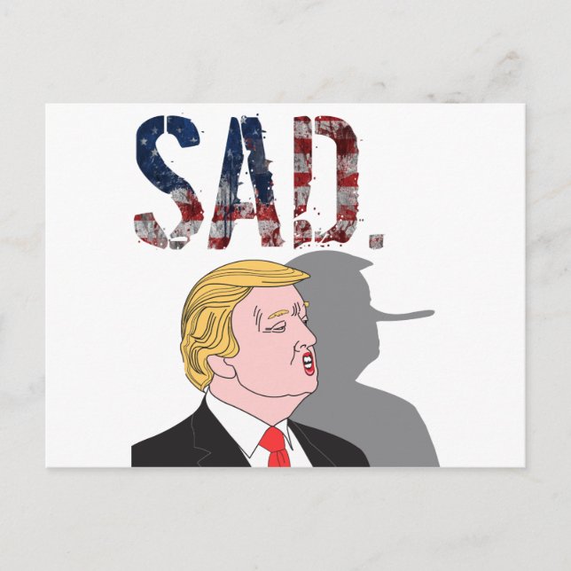 Funny sarkastisch gegen Präsident Donald Trump Postkarte (Vorderseite)