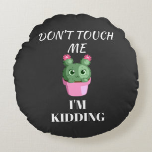 Funny sarkastisch niedlich cool rundes kissen