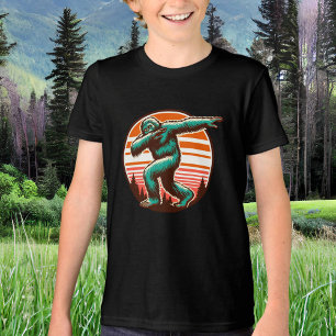 Funny Sasquatch Bigfoot Dabbing Personalisiert Tri-Blend Shirt