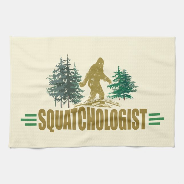 Funny Sasquatch, Bigfoot Handtuch (Horizontal)