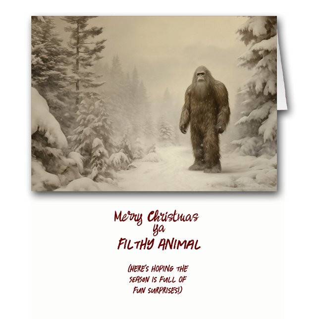 Funny Sasquatch Filthy Animal Christmas (Von Creator hochgeladen)