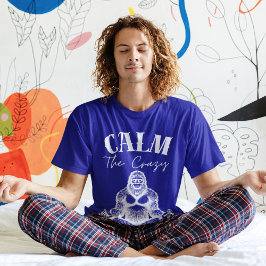 Funny Sasquatch Meditationsberuhigung Der Crazy Me T-Shirt