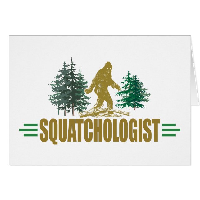 Funny Sasquatch, Squatchin, Squatching, Glauver (Vorderseite (Horizontal))