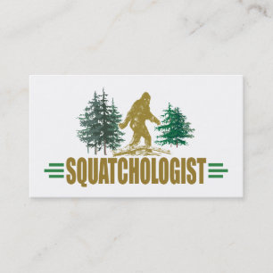 Funny Sasquatch, Squatchin, Squatching, Glauver Visitenkarte