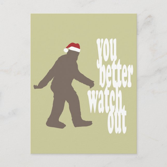 Funny Sasquatch Weihnachten (Vorderseite)
