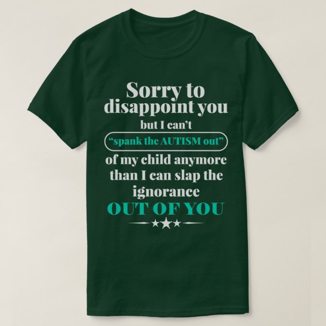 Funny Sassy Crazy Autism Mama T-Shirt (Design vorne)