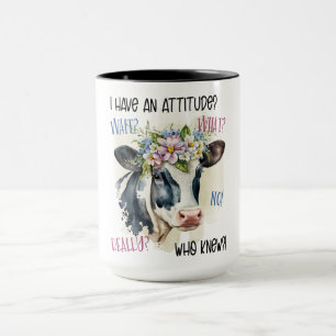 Funny Sassy Kuh mit Höflichkeit Tasse