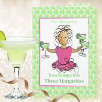 Funny Sassy Margarita Cartoon Geburtstag