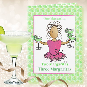 Funny Sassy Margarita Cartoon Geburtstag Karte