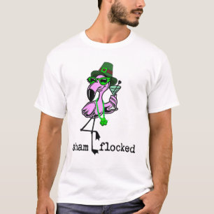 Funny Sassy Sham Flocking St Patrick's Day Flaming T-Shirt