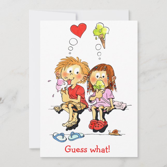 Funny Save the Date Announctions Cards Einladung (Vorderseite)