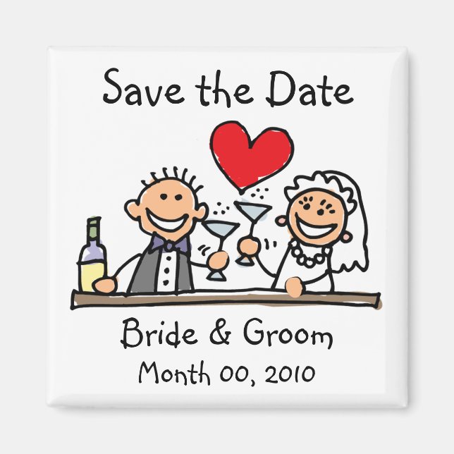 Funny Save the Date Magnete (Vorne)
