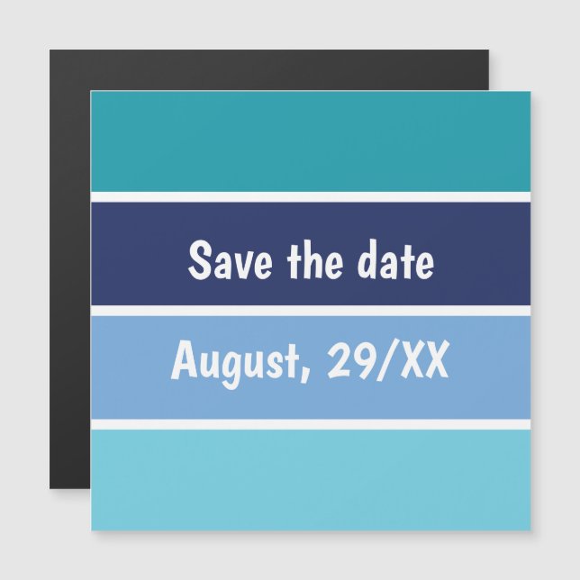Funny Save the Date Magnetkarte (Vorne/Hinten)
