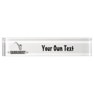 Funny Saxophon Lover Namensplakette