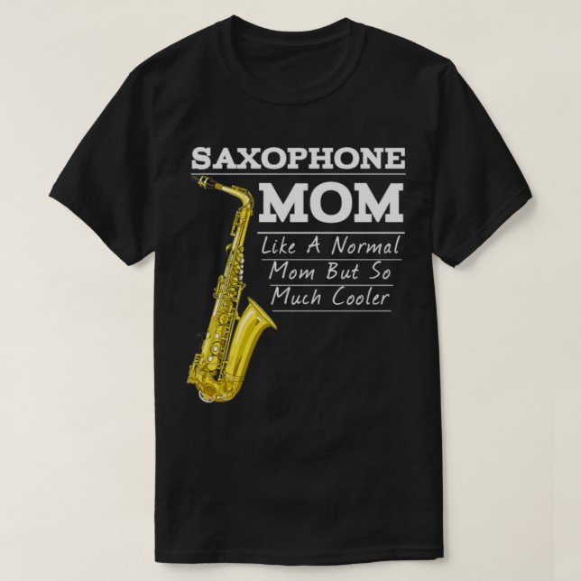 Funny Saxophon Marching Band Mama T-Shirt (Design vorne)