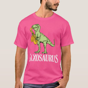 Funny Saxophone Player Dinosaur Kids Saxosaurus T-Shirt